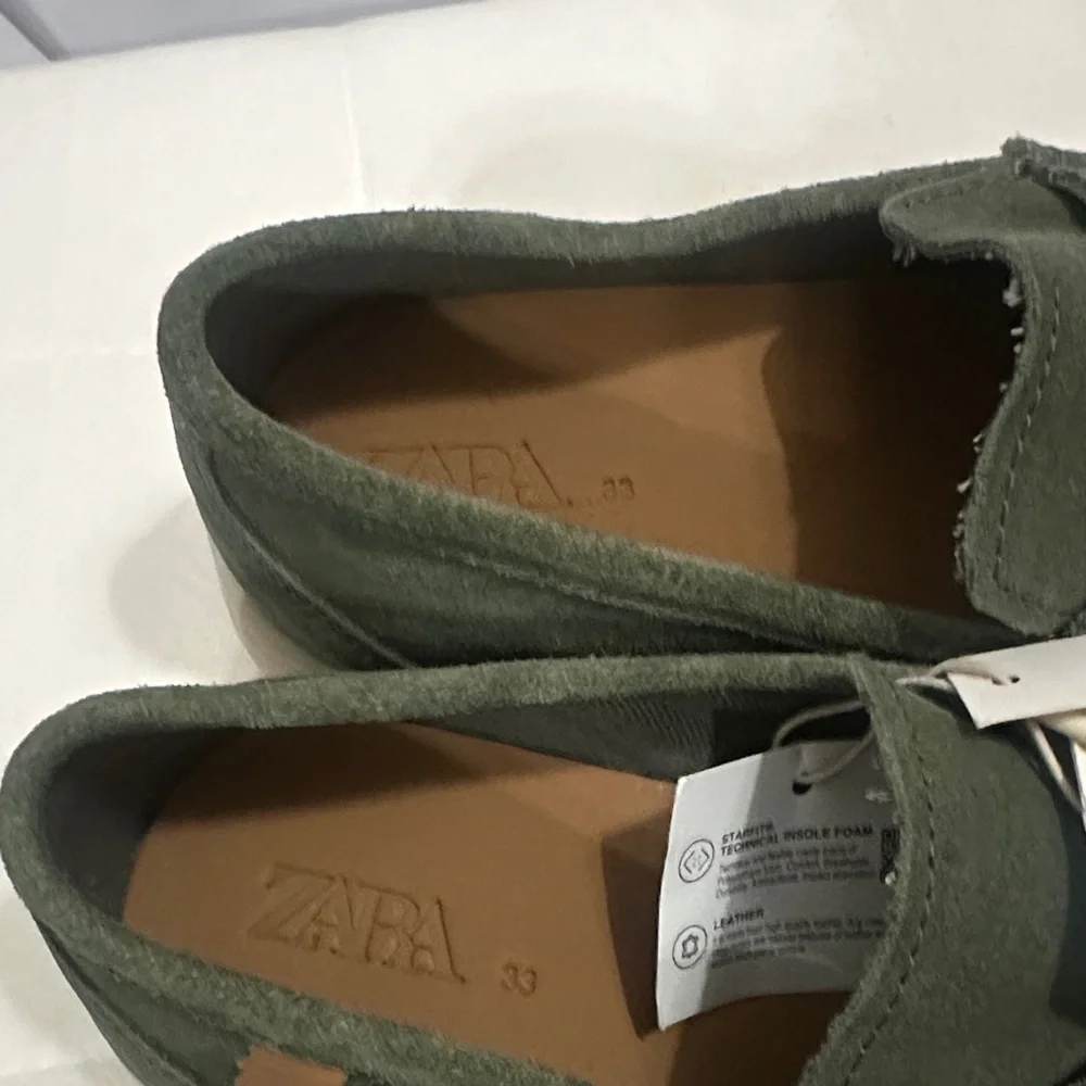 Zara Kids Green Loafers